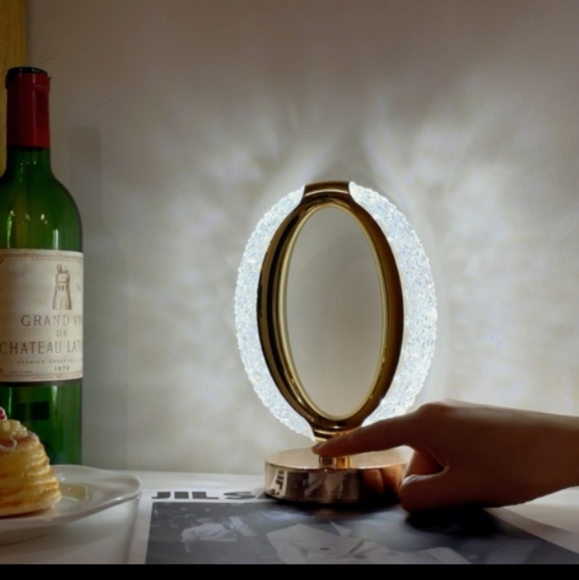 𝅺touch Control Crystal Table Lamp, 3 Color Changing Touch Contr… - Picture 6 of 12